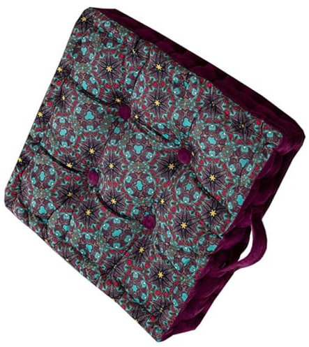 ILiemao Sitzkissen für Stuhl Garten küchenstuhl Boden draußen, Outdoor 40x40, sitzkissen mit Griff, stuhlkissen für Bank, sitzauflage, bodenkissen Boho, sitzerhöhung Stuhl, sesselauflage(@11)