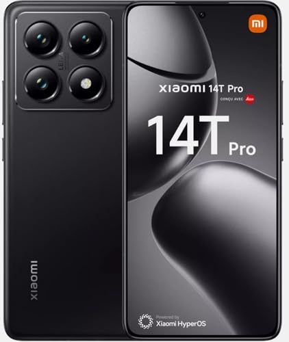 Xiaomi 14T Pro Ai 5G (512GB+12GB) Nfc Global Unlocked Worldwide (Tmobile Mint Tello Global) 50Mm Triple Pro Leica Camera 6,67 144Mhz (Titan Black)