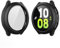 2 Pack Hard Protective Case with Tempered Glass Screen Protector Compatible Samsung Galaxy Watch 5 / Galaxy Watch 4 44mm, PC Ultra-Thin All-around Cover For Galaxy Watch 4/5 44mm (2 Black)