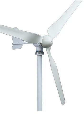 WESLNN 2000w 2kw Horizontaler Windturbinengenerator 48V 24V 12V Energie Magnetischer Dynamo Power Windmühle Haushaltsgerät Camping Solar(with Hybrid Controll,24V)