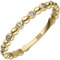 Schmuck Krone Kugel-Ring Damenring 11 Zirkonia weiß 333 Gold Gelbgold Fingerring 2,2mm schmal, Ringgröße:Innenumfang 60mm ~ Ø19.1mm