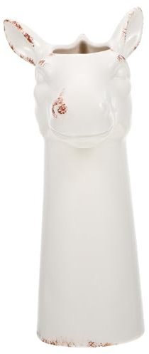 HYTROVE Einzigartige Zebra-keramikvase Getrocknete Blumenarrangementvase Abnehmbarer Lenker Stilvolles Raumdekor