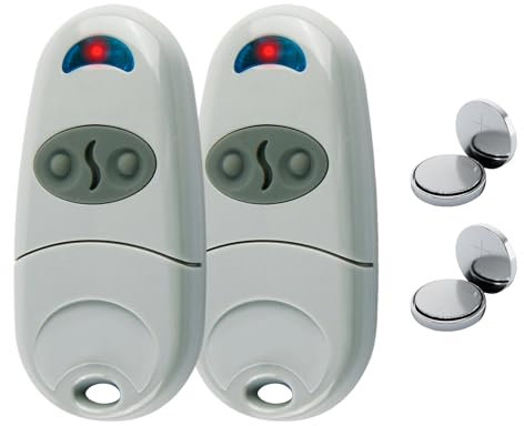 2 pezzi Telecomando Cancello, 2 Canali Telecomando Cancello Universali, Cicalino per Cancello da 433,92 MHz Compatibile con TOP 432NA, TOP 432 SA, TOP 432EE, TOP 432 A