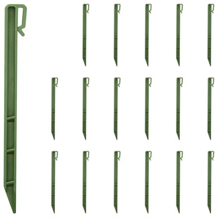 Picchetti da Giardino 25 cm Resistente ai UV – Chiodi in Plastica Dura per Bordure, Reti, Tende e Teli – Fissaggio Solido per Paesaggistica e Decorazione Esterna