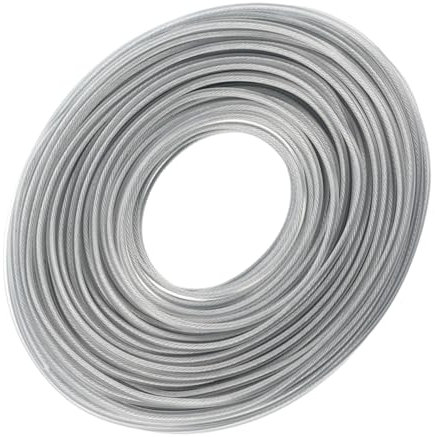 UKCOCO 45m Stahltrimmerfaden Für Freischneider Rasenmäherzubehör Trimmerseil Fadentrimmerfaden Rasenmäherseil Mähtrimmerseil Trimmerfaden Für Rasenmäher Rasenmäherteile