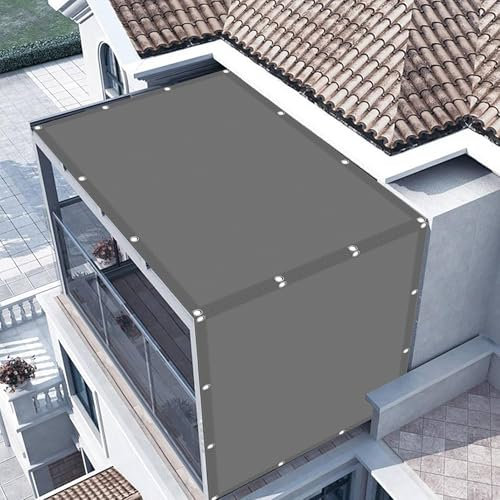 Waterproof Sun Shade Sail 1.1 x 3 m Polyester UV Block Made to Measure Pergola Canopy with Fixing Kit Customizable for Activities Canopy, Light Grey