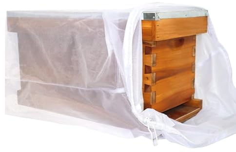 Uoqpty Bienenstock Paket Netzbeutel,Mit Zugband Und Atmungsaktiv Für Gartenbedarf - Transport BienenTasche,Für Außenbereich Garten Terrasse Rasen Hinterhof Farm Honigproduktion