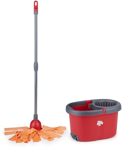 Dirt Devil Spielzeug ab 3 Jahre – Mopp mit Eimer und Auswringer – Reinigungsset für Kinder zur Förderung von Rollenspiel und Motorik – 2-teiliges Putzspielzeug