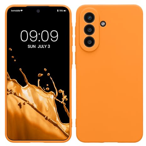kwmobile Handyhülle für Samsung Galaxy A57 5G Hülle - weiches Handy Silikon Case - Schutzhülle Cover - Fruity Orange
