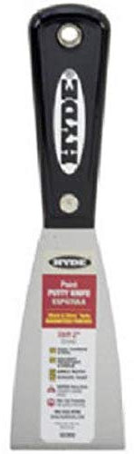 Hyde 02300 Putty Knife, 2 in. W, Carbon Steel Stiff, 1 Pack