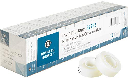 Business Source Premium Lot de rubans invisibles de qualité supérieure, aucun, 2,5 cm