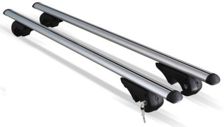 Lockable Aluminium Car Roof Bars Rail to Fit a Volvo V40, V50 & V70 Cars With Raised Roof Rails