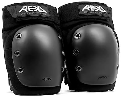 REKD RKD620 Rodilleras, Unisex Adulto, Negro (Black), Large