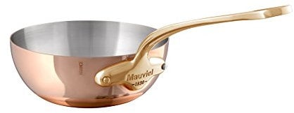 Mauviel 671216 Curved Splayed Frying Pan 16 cm M'150B Copper 38 x 19 x 9.5 cm