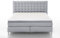 Atlantic Home Collection Boxspringbett ANNI, 180x200 cm, inklusive Topper (Härtegrad H2), hellgrau
