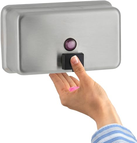 Bobrick B-2112 Seifenspender für Aufputz, horizontal, 1,2 l Fassungsvermögen, Classic Serie