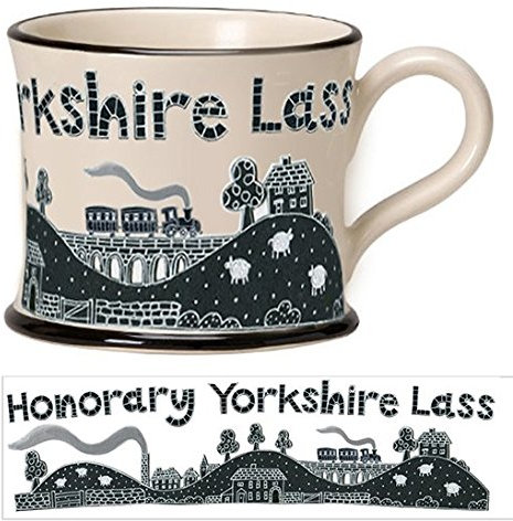 Moorland Pottery Gift Boxed Coffee/Tea Mug - Honorary Yorkshire Lass - Large