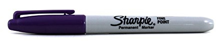 SHARPIE Fine Point Permanent-Marker, Violett mit feiner Spitze – Permanent-Marker (violett, feine Spitze, mehrfarbig, fein, Metall, Papier, Kunststoff, AP)