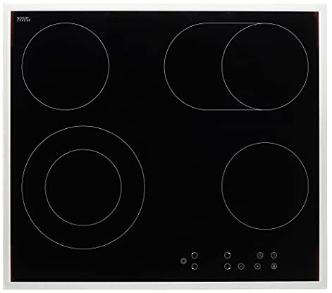 PKM Elektro Kochfeld Glaskeramik Edelstahlrahmen 60cm EB-C4-2KBTC
