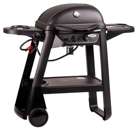 Outback Excel Onyx 2-Burner Gas Trolley BBQ with Side Burner