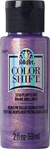 FolkArt Color Shift Farbe, 56,7 g, Pflaumen-Flash, 2 ml