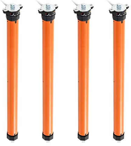 vidaXL 4x Moteurs Tubulaires Store Electrique à Rouleau Volet Roulant Porte de Garage Auvent Salle d'Exposition Electromécanique Bureau Hôtel 10 Nm