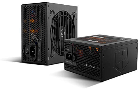 Nox Hummer Alpha -NXHUMMERA600WBZ- Fuente de alimentación 600W, certificado 80 PLUS Bronze, PFC activo, ventilador 120 mm control velocidad, cables planos, color negro