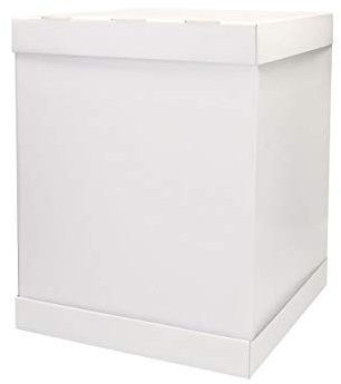 Cake Masters Tortenkarton weiß 52x52x70cm Kuchenkarton Stabile Verpackung Transportkarton Hoch