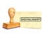 Stempel Digitalisiert - Holzstempel - 49 x 9 mm