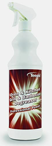 Teepol Degreaser Oven & Kitchen Grill & Barbecue – Effortless Grease Remover for Grills, Fryers, and BBQs, Perfume-Free, 1L