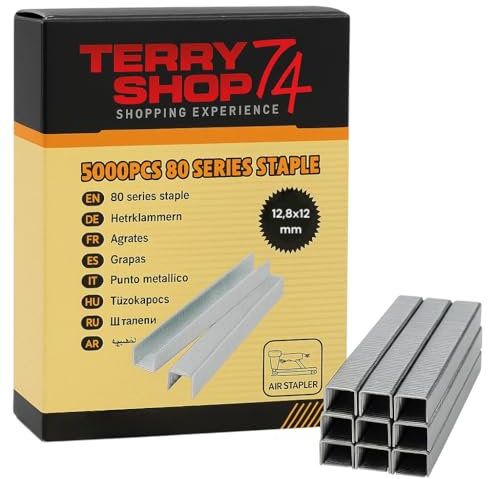 5000 broches en métal pour agrafeuses pneumatiques à air comprimé 12,80 x 12 – 14 – 16 (taille 12,8 x 12)