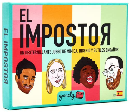 El Impostor: El desternillante Juego grupal de mímica y deducción de tamaño Bolsillo. (Español)