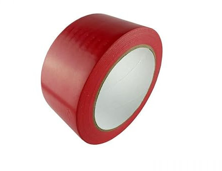 Handwerker3000 PVC-Schutzband glatt 50mm x 27m rot | Karton (36 Rollen) Art. Nr.: 120370