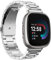 Chofit Armbänder kompatibel mit Fitbit Versa 4/Sense 2, Metall, Edelstahl, Ersatz-Armband für Sense 2/Versa 4, Edelstahl (Silber)