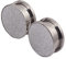 Homxi 2Stück Flesh Tunnel 8mm,Ohr Plugs Chirurgenstahl Plugs Ohrringe 0G Rund mit Matt Flesh Tunnel Set Silber