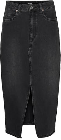 VERO MODA Female Jeansrock VMVERI Hohe Taille Midirock