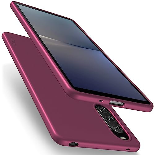 X-level für Sony Xperia 10 V Hülle, [Guardian Serie] Soft Flex TPU Case Ultradünn Handyhülle Silikon Bumper Cover Schutz Tasche Schale Schutzhülle für Sony Xperia 10 V 5G - Weinrot