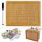Spardose Holz,Sparbox mit Zahlen ankreuzen,Spardose, Retro Sparbüchse,Spardose Kinder Sparziel,Wiederverwendbare Spardose mit Sparziel und Zahlen zum ankreuzen (1000€)
