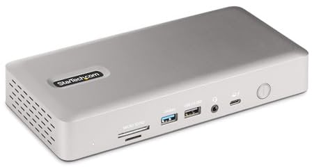 StarTech.com Thunderbolt 4 Multi-Display Docking Station, Quad/Triple/Dual Monitor Dock, 2x HDMI/2x DP, 7x USB Hub, 2.5Gb Ethernet, 98W PD