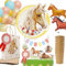 PARTY PARTY 66 Teile Pferde Geburtstag Set Gelb 8 Kinder, GESCHENKTÜTEN + PARTYGESCHIRR + CAKETOPPER + BALLONS, Geburtstag Pferde Deko, Pferdegeburtstag, Mädchen