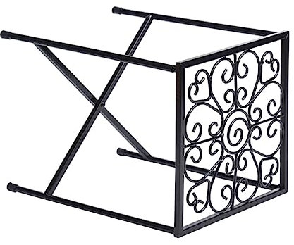 BESPORTBLE Estante Para Macetas De Hierro Soporte Decorativo Para Plantas Interiores Bandeja Circular Adecuado Para Jardín y Duradero y Confiable