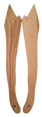 2 X Schiebestock für Tischkreissägen, Fräsen und Hobel,Bandsäge -Eiche 410x65x10 mm
