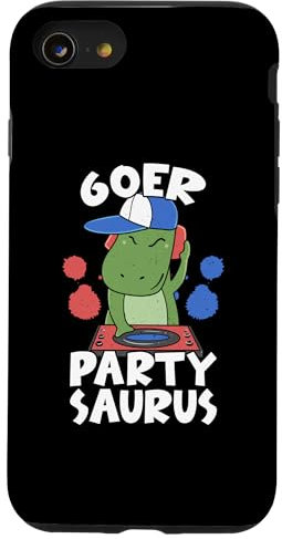 Hülle für iPhone SE (2020) / 7 / 8 60er Party Saurus Sechziger Jahre Kassette Vintage Retro