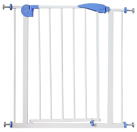 Toboli verstellbares Treppenschutzgitter 75-82 cm, Türschutzgitter ohne Bohren, Treppengitter für Kinder und Tiere