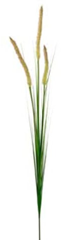Artificielles.com - Pennisetum artificiel H 90 cm 3 superbes plumeaux vert rouge
