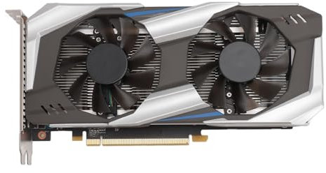 ASHATA GTX1060 6 GB Gaming Grafikkarte, 6GD5 Grafikkarte, GDDR5 192 Bit PCI Express 2.0 16X GP107 Gaming Grafikkarte mit Zwei Lüftern