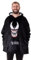 Marvel Venom Herren tragbarer Decken-Hoodie | Fleece-Kapuzenpullover für Erwachsene in Schwarz mit Venom-Charakter | Sherpa-gefütterte Loungewear mit Taschen | Offizielles Comics Superhelden-Film