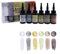 Set mit 6 farbigen UV-Harztropfern - 6 schimmernde Farbnuancen zur UV-Licht-Härtung - Ultraviolette Kleber für Schmuckherstellung, DIY-Handwerk und Nagelkunst - Lila-Serie
