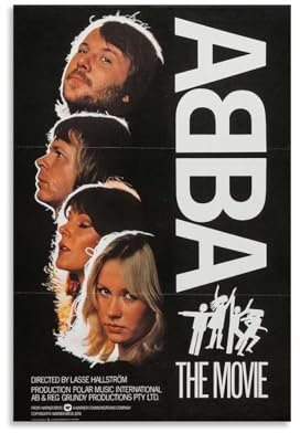 YAWRGJWRG ABBA (3) Poster, dekoratives ästhetisches Leinwandposter, Wandkunst, Dekor, Wohnzimmer, modern, Familienschlafzimmer, Musik-Filmposter, 30 x 45 cm, ungerahmter Stil