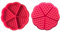 2 Stücke Muffin Backform, Silikon Waffelform, Waffel - Form, Waffelform Backofen, Backen Dekoration Werkzeug, Herzform Silikon Waffel Backform, Küchen - Backwerkzeuge, für Waffeln, Backen, Muffin(Rot)